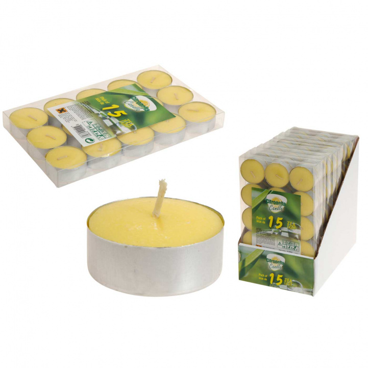 Citronella Värmeljus 15-pack i gruppen Hem & Inredning / Prydnad & Trivsel hos Campingvaruhuset i Norden AB (75375)