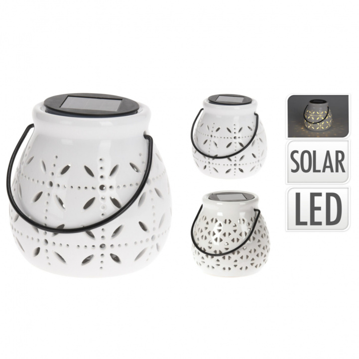 Lanterna Liten Vit Keramik i gruppen Hem & Inredning / Belysning & Lyktor hos Campingvaruhuset i Norden AB (75385)