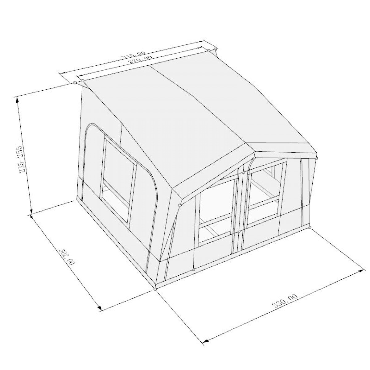 Wera Bohus Air 330 i gruppen Förtält & Markiser / Förtält Husvagn / Lufttält Husvagn / Alla Uppblåsbara Tält Husvagn hos Campingvaruhuset i Norden AB (75410)