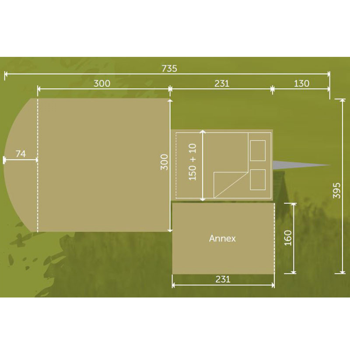 Alpenkreuzer Tältvagn OpenAir i gruppen Outdoor / Tältvagn hos Campingvaruhuset i Norden AB (75861)