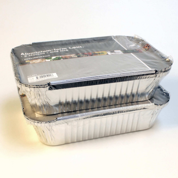Aluminiumform 1,9L 3St Med Lock i gruppen Hushåll & Kök / Kökstillbehör / Mat & Skafferiförvaring hos Campingvaruhuset i Norden AB (76123)