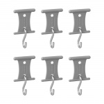 Campout Hängare med S-krok För Tältskenor 5 - 8 mm 6-pack 