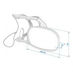 ProPlus Husvagnsbackspegel Basic
