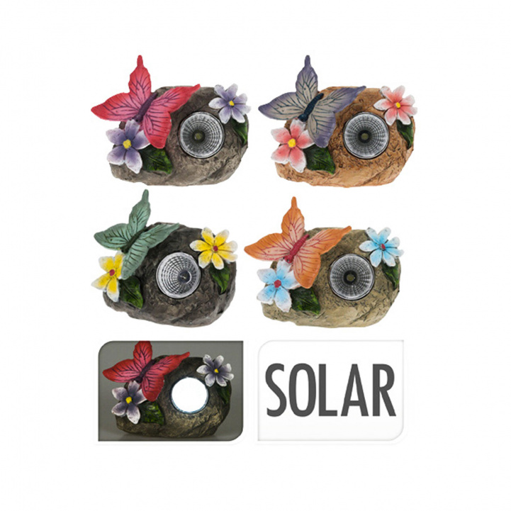 Sollampa Fjäril i gruppen Hem & Inredning / Belysning & Lyktor hos Campingvaruhuset i Norden AB (76924)