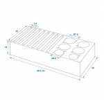 ProPlus Förvaringsställ Tallrikar och Koppar