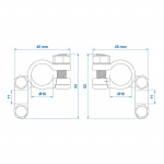 ProPlus Batterikabelskor 2st (1+ och 1-)
