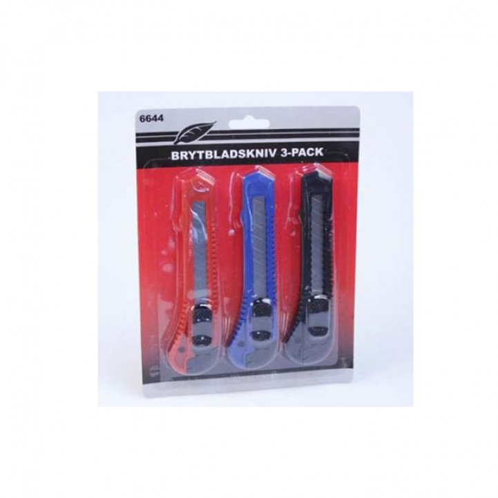 Brytbladsknivar 145 mm 3-pack i gruppen Övrigt / Övrigt hos Campingvaruhuset i Norden AB (77373)