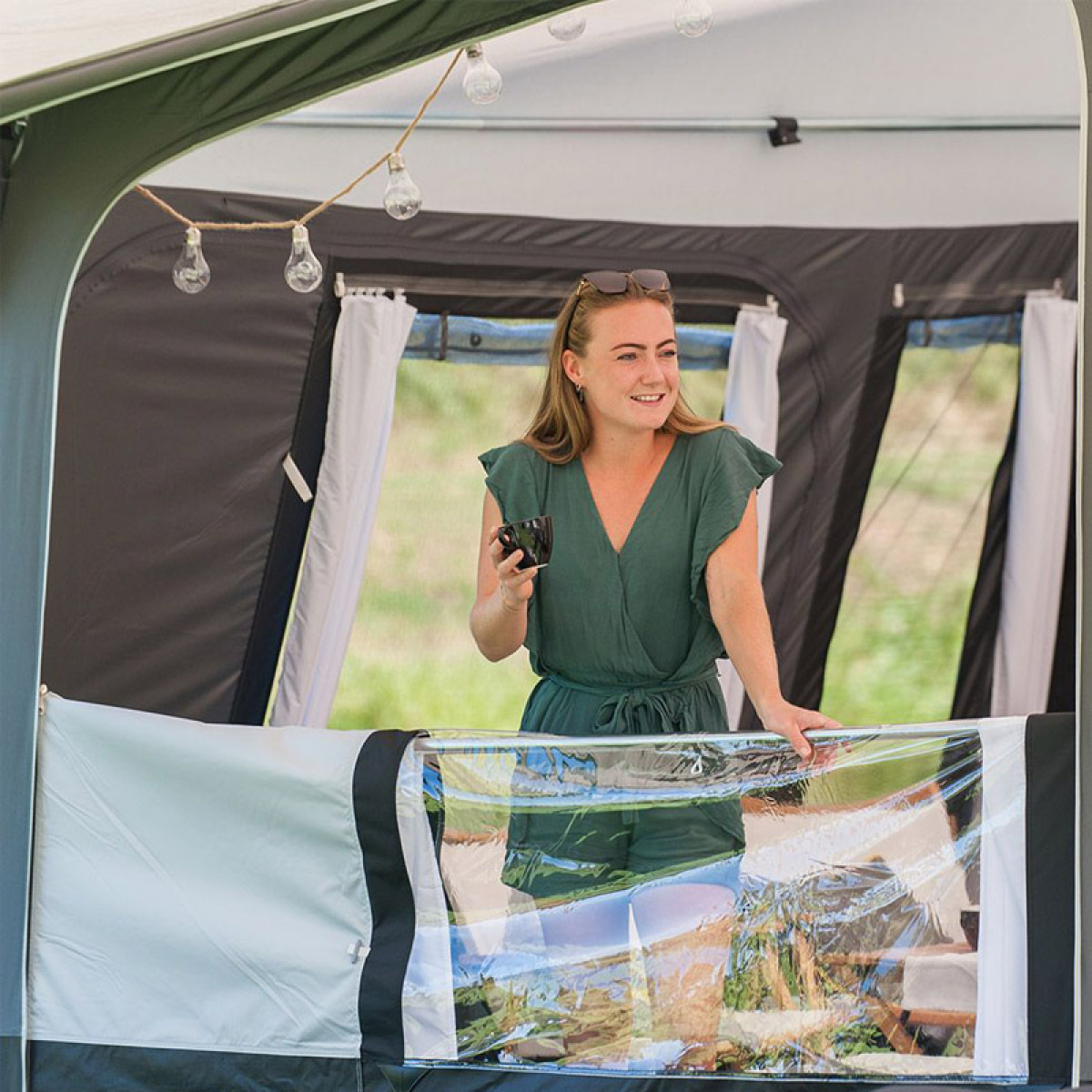 Campout Verandastång Stål 166-260 cm i gruppen Förtält & Markiser / Tillbehör-Reservdelar / Förtältstillbehör hos Campingvaruhuset i Norden AB (77458)