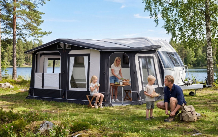 Doréma Luxor Air 280 KT i gruppen Förtält & Markiser / Förtält Husvagn / Lufttält Husvagn / A-måttsanpassade Lufttält Husvagn hos Campingvaruhuset i Norden AB (77740)