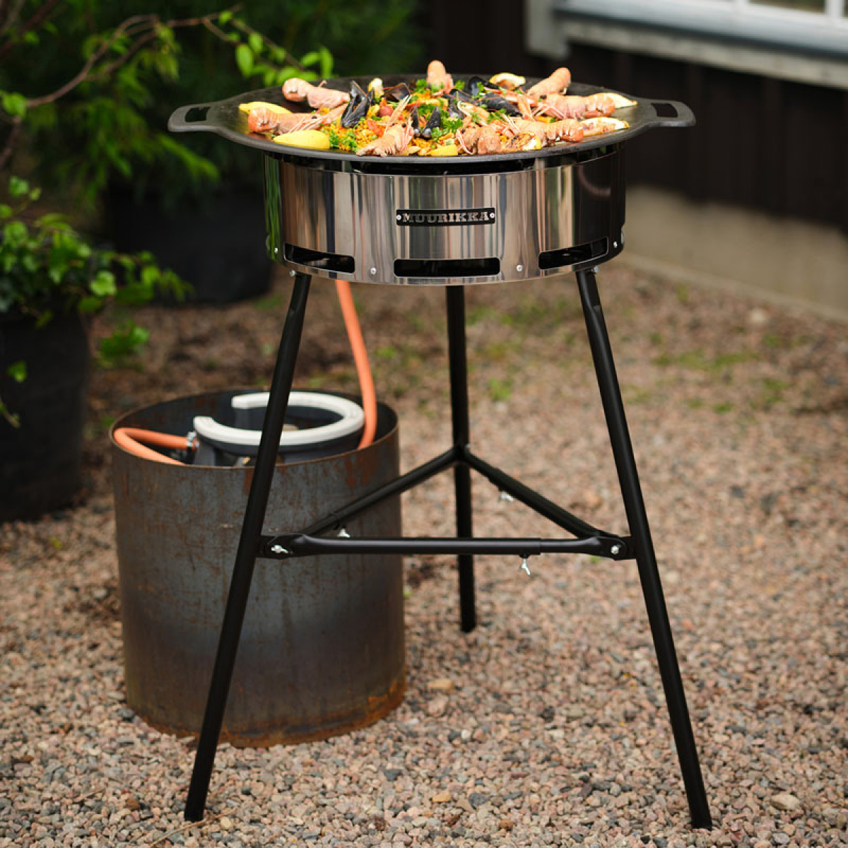 Muurikka Stekhäll Set Pro Steel 58 cm i gruppen Hushåll & Kök / Grillar / Gasolgrill hos Campingvaruhuset i Norden AB (77872)