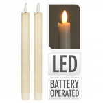 Ledljus 2,5 x 24cm 2-p Ledljus 2,5 x 24cm 2-p