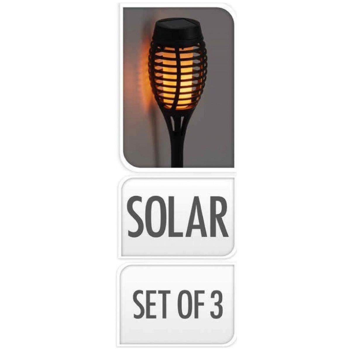 Solcellsbelysning Mark 3-pack Svart i gruppen Fyndhörnan / Lagerrensning hos Campingvaruhuset i Norden AB (77947)