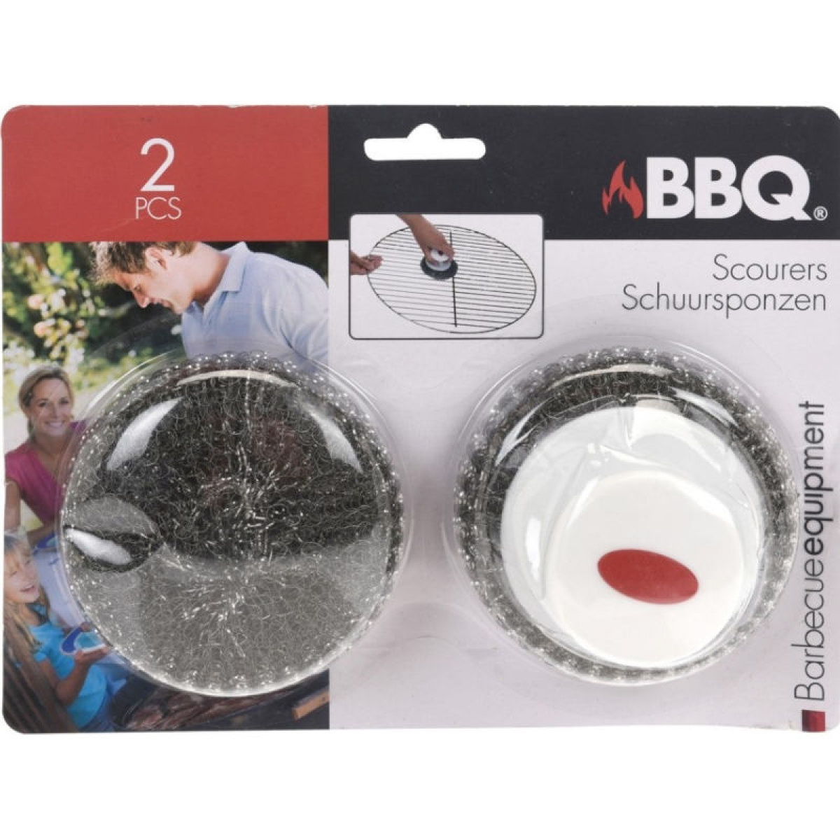 Skursvamp BBQ 2-pack i gruppen Hushåll & Kök / Grillar / Grilltillbehör hos Campingvaruhuset i Norden AB (77954)