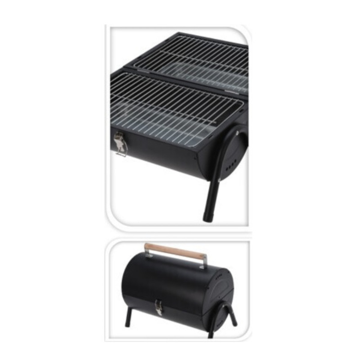 Kolgrill Cylinder Mattsvart i gruppen Hushåll & Kök / Grillar / Kolgrillar hos Campingvaruhuset i Norden AB (77993)
