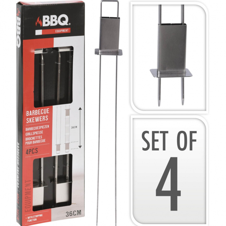 Grillspett med Avtagare 4-pack i gruppen Hushåll & Kök / Grillar / Grilltillbehör hos Campingvaruhuset i Norden AB (77996)