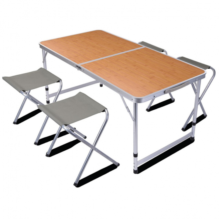 Campingbord Set 5-delar i gruppen Campingmöbler / Campingstolar / Klappstolar hos Campingvaruhuset i Norden AB (78088)