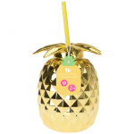 Drinkmugg Ananas Guld