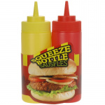 Ketchup och Senapsflaskor