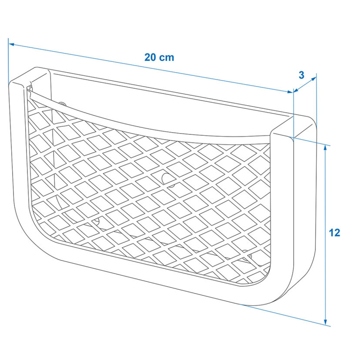 ProPlus Förvaringsfack 20x12x3 cm i gruppen Övrigt / För Bilen hos Campingvaruhuset i Norden AB (78326)