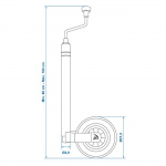 ProPlus Stödhjul 48 mm Med Våg