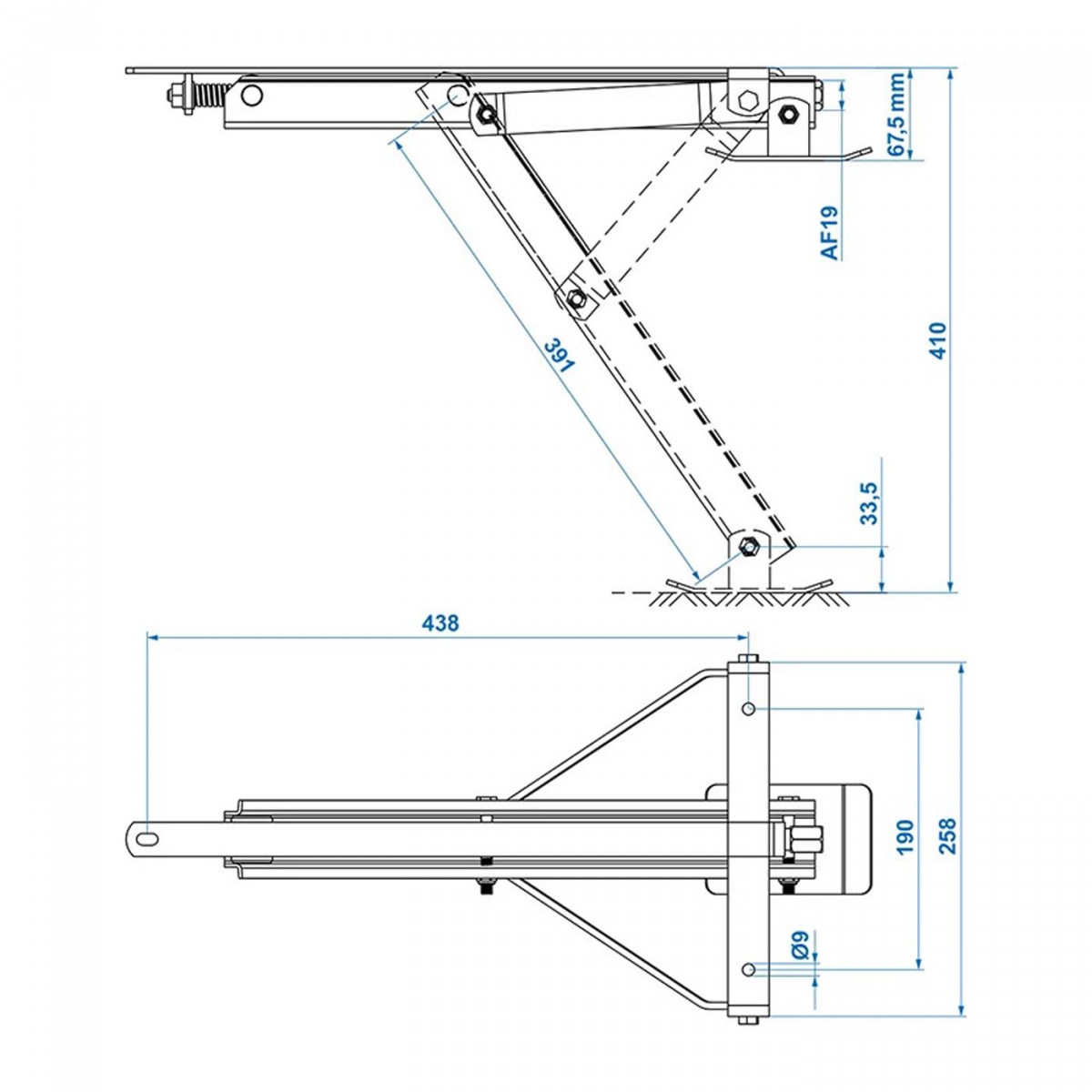 ProPlus Stödben Kompakt 438x265 mm H:410 mm i gruppen Husvagn & Husbil / Chassi / Stödben hos Campingvaruhuset i Norden AB (78363)