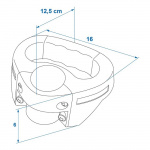 ProPlus Draghandtag För Stödhjul 48 mm ProPlus Draghandtag För Stödhjul 48 mm
