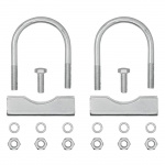 ProPlus Stödhjulsklämma U-fäste Rund 60/70mm 2-Pack