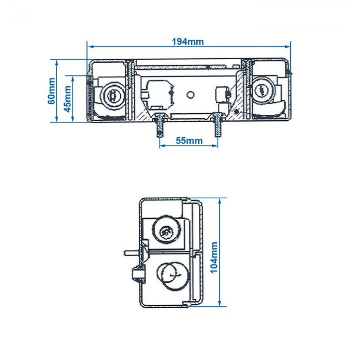 ProPlus Bakljus 5 Funktions 194x104 mm Vänster i gruppen Husvagn & Husbil / Elektronik / Trafik & Utvändig belysning / Baklyktor hos Campingvaruhuset i Norden AB (78457)