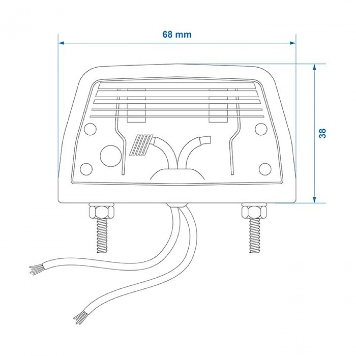 ProPlus Nummerskyltsbelysning 68x38 mm i gruppen Husvagn & Husbil / Elektronik / Trafik & Utvändig belysning / Nummerskylt belysning hos Campingvaruhuset i Norden AB (78461)