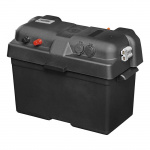 ProPlus Batterilåda 35x18x23cm 2xUSB uttag 1x 12V uttag - Voltmätare ProPlus Batterilåda 35x18x23cm 2xUSB uttag 1x 12V uttag - Voltmätare