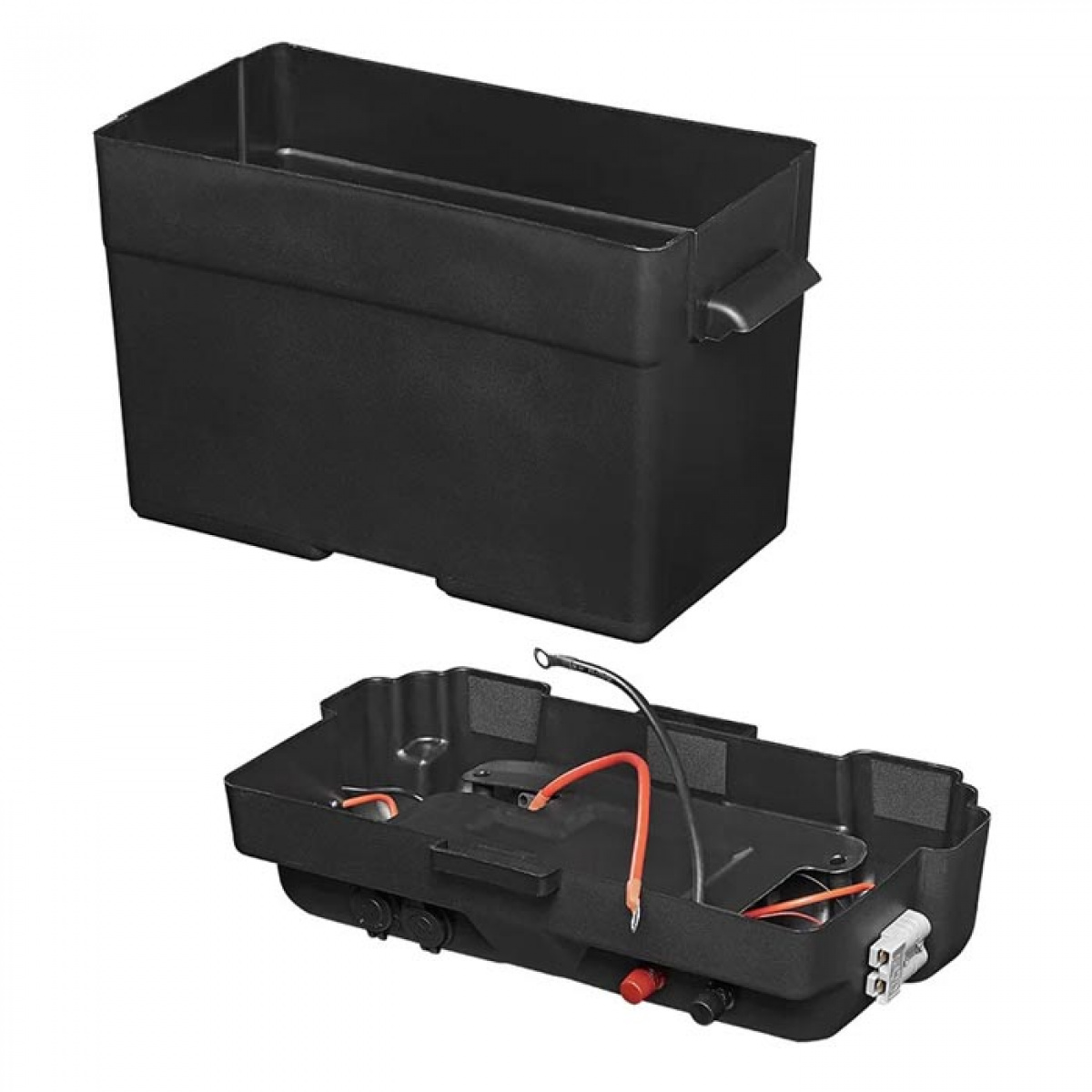 ProPlus Batterilåda 35x18x23cm 2xUSB uttag 1x 12V uttag - Voltmätare i gruppen Husvagn & Husbil / Elektronik / Batterier & Omvandlare hos Campingvaruhuset i Norden AB (78467)