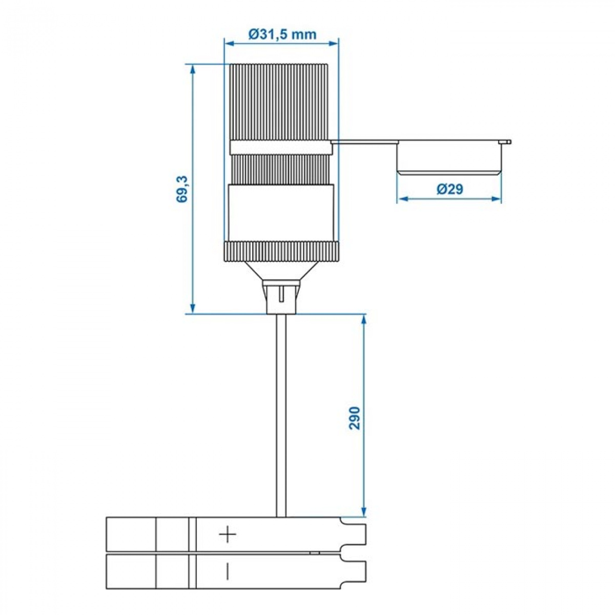 ProPlus 12V Uttag Med Batteriklämmor 12V/24V-16A i gruppen Husvagn & Husbil / Elektronik / Smarta Hjälpmedel hos Campingvaruhuset i Norden AB (78505)