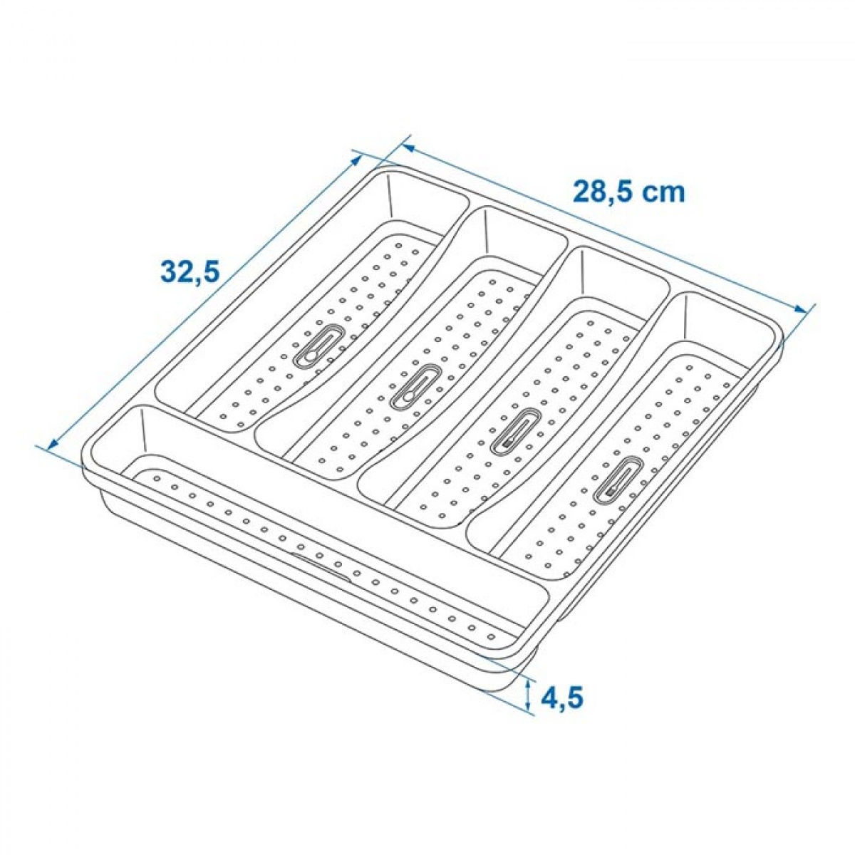 ProPlus Besticklåda 32,5 x 28,5 x 4,5cm i gruppen Hushåll & Kök / Servering / Bestickförvaring hos Campingvaruhuset i Norden AB (78511)