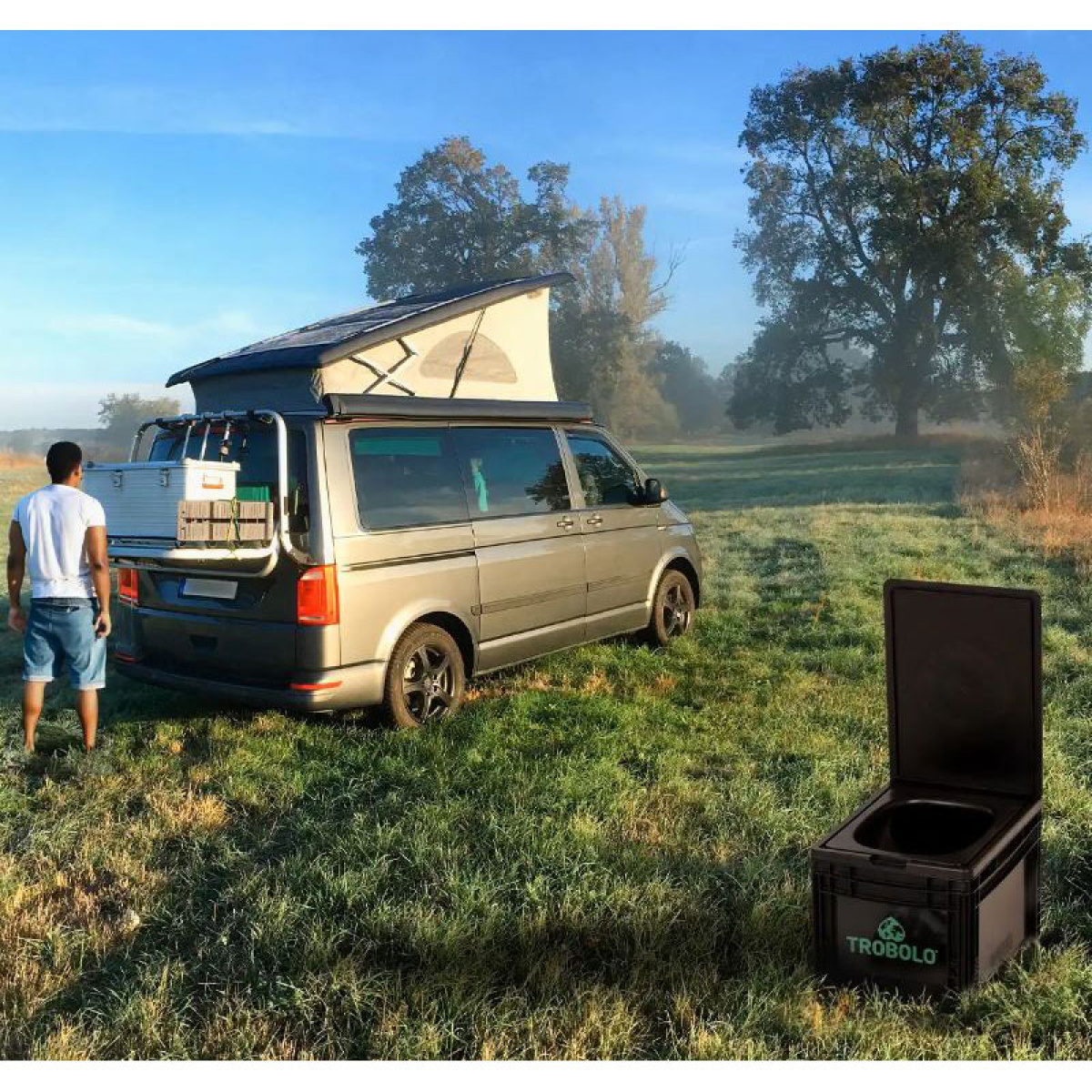 Trobolo Portabel Toalett Bilabox i gruppen Vatten & Sanitet / Toalett / Campingtoalett / Portabla Toaletter hos Campingvaruhuset i Norden AB (78831)