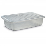 Förvaringsbox M Hjul 55L Transparent Förvaringsbox M Hjul 55L Transparent