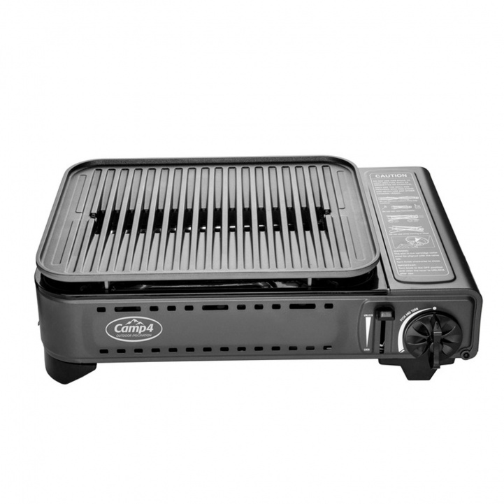 Camp4 Gasolgrill Med Grillplatta i gruppen Hushåll & Kök / Grillar / Gasolgrill hos Campingvaruhuset i Norden AB (79210)