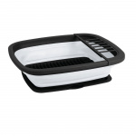 Camp4 Hopfällbar Diskbalja-ställ Vit-Grå Med Bricka