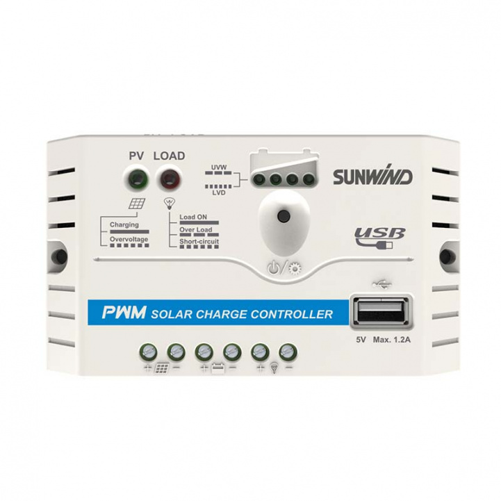 Sunwind Solcellsregulator Basic i gruppen Husvagn & Husbil / Elektronik / Solpaneler / Solcellsregulatorer / PWM hos Campingvaruhuset i Norden AB (79395)