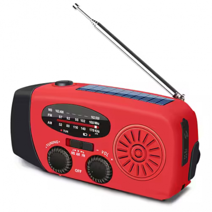 Nödradio med Vev AM-FM Solcell Inkl. USB i gruppen Övrigt / Säkerhet / Övrig Säkerhet hos Campingvaruhuset i Norden AB (79597)