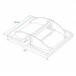 ProPlus Stödbensfot Jumbo Set om 4 st