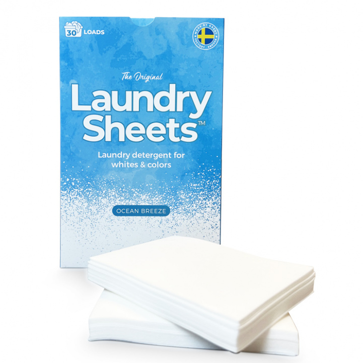 Laundry Sheets Ocean Breeze 30-Pack i gruppen Hushåll & Kök / Tvätt, Städ & Disk / Städ hos Campingvaruhuset i Norden AB (79878)