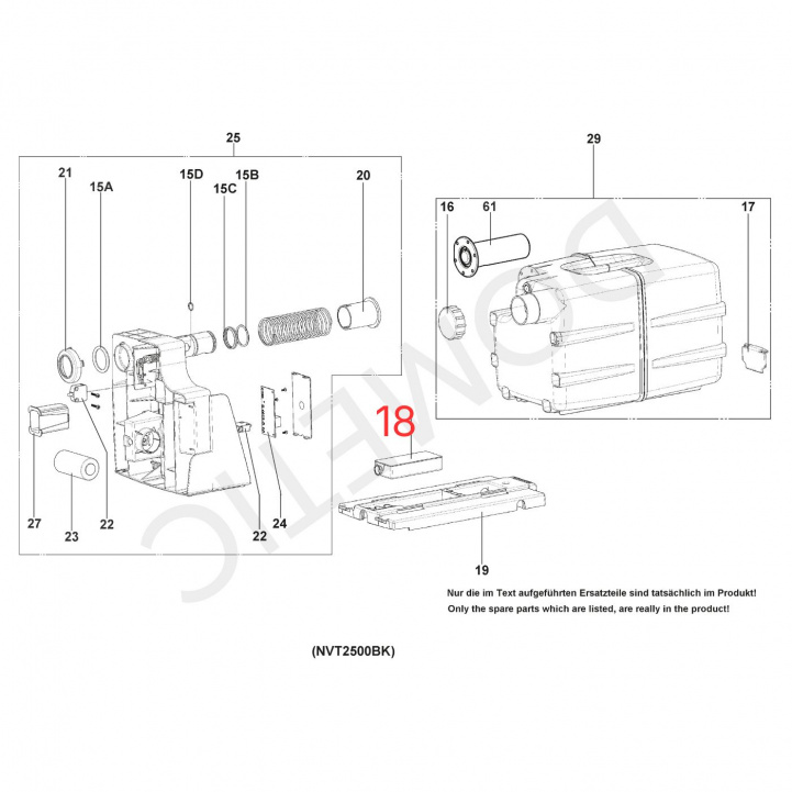 Dometic Filter Komplett Till Toalett VT2500 i gruppen Vatten & Sanitet / Toalett / Reservdelar till toaletter & tankar hos Campingvaruhuset i Norden AB (80038)