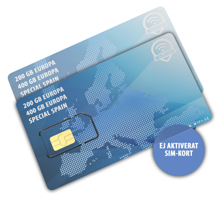 Simkort 5G Europa Roaming i gruppen Husvagn & Husbil / Elektronik / Internet & WiFi hos Campingvaruhuset i Norden AB (80200)