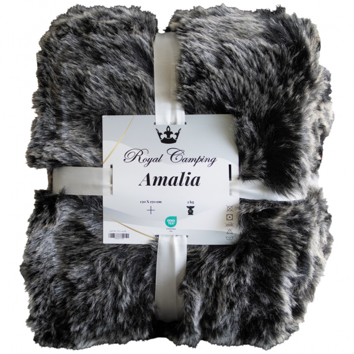 Royal Camping Pläd Amalia Grå 130x170 cm i gruppen Hem & Inredning / Textilier / Filtar & Plädar hos Campingvaruhuset i Norden AB (80249)