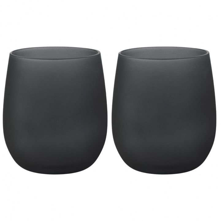 Dricksglas Black Satin 35cl 2-p i gruppen Hushåll & Kök / Glas & Muggar / Dricksglas hos Campingvaruhuset i Norden AB (80264)