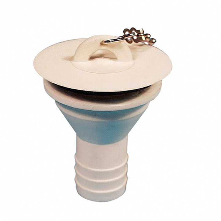 Avloppsbeslag med Kedja och Propp i gruppen Vatten & Sanitet / Vatten / Handfat & Duschkar / Avloppsbeslag hos Campingvaruhuset i Norden AB (80278)