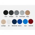 Filtmatta rondeller 11 x 11 cm. 11 st färger packade i färdig påse  Filtmatta rondeller 11 x 11 cm. 11 st färger packade i färdig påse