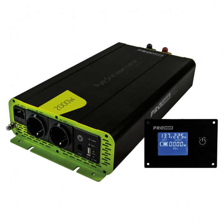 Pro-User Inverter 2000W PSI2000TX i gruppen Husvagn & Husbil / Elektronik / Batterier & Omvandlare / Inverter & Omformare hos Campingvaruhuset i Norden AB (80602)
