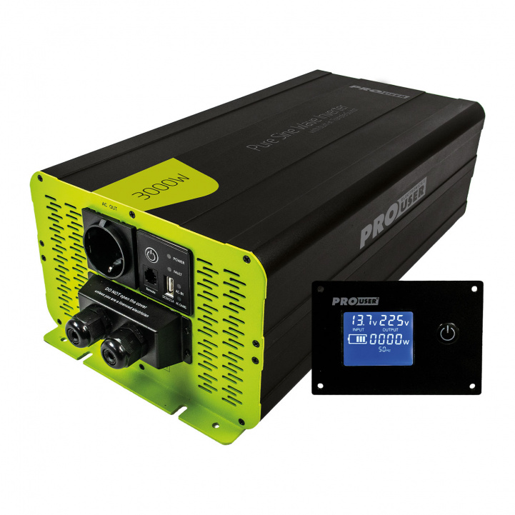 Pro-User Inverter 3000W PSI3000TX i gruppen Husvagn & Husbil / Elektronik / Batterier & Omvandlare / Inverter & Omformare hos Campingvaruhuset i Norden AB (80603)