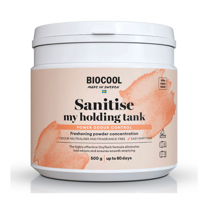 Biocool Make My Toilet Fresh Pulver 500gr i gruppen Vatten & Sanitet / Kem & Tillbehör / Toalett/Tank-rengöring & Tillbehör hos Campingvaruhuset i Norden AB (80683)